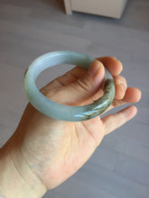 Load image into Gallery viewer, 53mm certified 100% natural Type A light green brown jadeite jade bangle AX133-7691