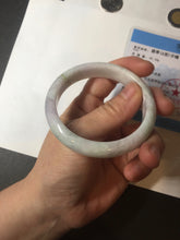 Load image into Gallery viewer, 54.4mm certified 100% natural Type A white/purple/green jadeite jade bangle BL49-6240