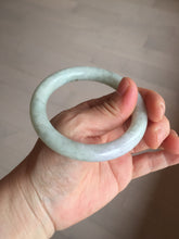 Load image into Gallery viewer, 53.9mm 100% natural Type A green/purple/yellow(FU LU SHOU) chubby jadeite jade bangle BK74-5806