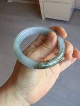 Load image into Gallery viewer, 53mm certified 100% natural Type A light green brown jadeite jade bangle AX133-7691