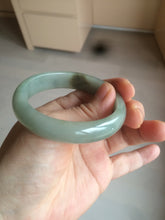 Load image into Gallery viewer, 50mm certified 100% natural Type A dark green/black oval jadeite jade bangle AM84-2870