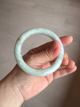 Load image into Gallery viewer, 53.9mm 100% natural Type A green/purple/yellow(FU LU SHOU) chubby jadeite jade bangle BK74-5806