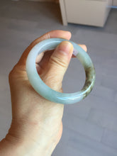 Load image into Gallery viewer, 53mm certified 100% natural Type A light green brown jadeite jade bangle AX133-7691