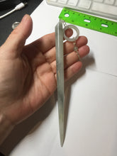 Load image into Gallery viewer, 15.5cm 100% Natural black white snow storm Xiu Jade Serpentine hairpin AW38