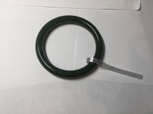 Load image into Gallery viewer, 60.5mm certified 100% Natural dark green/black round cut nephrite Jade(碧玉) bangle HN13-1575