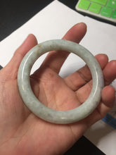 Load image into Gallery viewer, 53.9mm 100% natural Type A green/purple/yellow(FU LU SHOU) chubby jadeite jade bangle BK74-5806