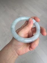 Load image into Gallery viewer, 59.1mm Certified Type A 100% Natural light green chubby round cut Jadeite Jade bangle BM24-4587
