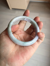 Load image into Gallery viewer, 58mm 100% natural certified light green purple yellow(FU LU SHOU) jadeite jade bangle BN37-7345