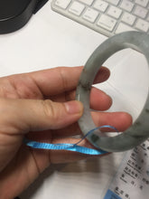 Load image into Gallery viewer, 52.3mm certified 100% natural Type A icy watery dark green jadeite jade bangle AH103-4490