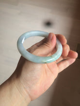 Load image into Gallery viewer, 53.9mm certified 100% natural Type A light green/brown Jadeite jade bangle AE65-7847