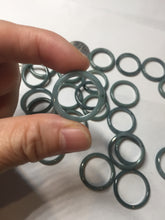 Load image into Gallery viewer, 100% natural type A green/blue/purple Guatemala jadeite jade band ring group PD9