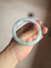 Load image into Gallery viewer, 53.9mm certified 100% natural Type A light green/brown Jadeite jade bangle AE65-7847