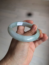 Load image into Gallery viewer, 57.5 mm Certified Type A 100% Natural green/purple Jadeite Jade bangle AX57-0356
