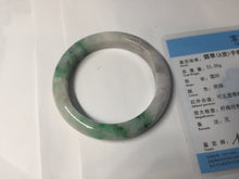 Load image into Gallery viewer, 53.7mm Certified 100% natural Type A sunny green purple jadeite jade bangle BQ34-4135