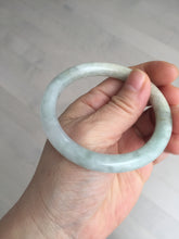 Load image into Gallery viewer, 54.5mm certified 100% natural Type A light green/yellow round cut jadeite jade bangle BS15-9560