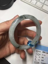 Load image into Gallery viewer, 52.3mm certified 100% natural Type A icy watery dark green jadeite jade bangle AH103-4490