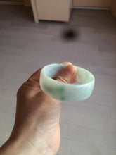 Load image into Gallery viewer, 52.3mm certified 100% natural Type A sunny green/white/purple jadeite jade bangle BK8-2423