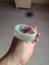 Load image into Gallery viewer, 52.3mm certified 100% natural Type A sunny green/white/purple jadeite jade bangle BK8-2423