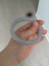 Load image into Gallery viewer, 56.6mm 100% natural smoky purple/icy ash gray Quartzite (Shetaicui jade) bangle SY58