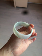 Load image into Gallery viewer, 52.3mm certified 100% natural Type A sunny green/white/purple jadeite jade bangle BK8-2423