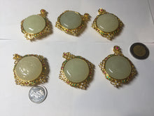 Load image into Gallery viewer, 100% Natural yellow/green nephrite Jade(黄玉) pendant HF84