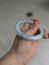Load image into Gallery viewer, 53.9mm certified 100% natural Type A light green/brown Jadeite jade bangle AE65-7847