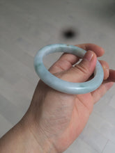 Load image into Gallery viewer, 53.9mm certified 100% natural Type A light green/brown Jadeite jade bangle AE65-7847