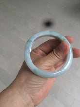 Load image into Gallery viewer, 53.9mm certified 100% natural Type A light green/brown Jadeite jade bangle AE65-7847