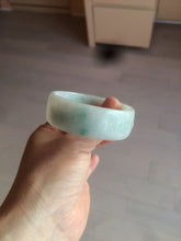 Load image into Gallery viewer, 52.3mm certified 100% natural Type A sunny green/white/purple jadeite jade bangle BK8-2423