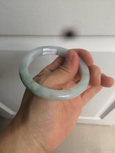 Load image into Gallery viewer, 53.9mm certified 100% natural Type A light green/brown Jadeite jade bangle AE65-7847