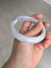 Load image into Gallery viewer, 57.6mm Certified Type A 100% Natural icy watery white purple black brown Jadeite Jade bangle BM21-7700