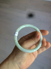 Load image into Gallery viewer, 55.9mm Certified Type A 100% Natural white/green/yellow/purple round cut Jadeite Jade bangle R110-1731