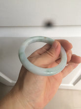Load image into Gallery viewer, 53.9mm certified 100% natural Type A light green/brown Jadeite jade bangle AE65-7847