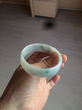 Load image into Gallery viewer, 52.2mm certified 100% natural Type A sunny green/white/purple jadeite jade bangle BK7-2419