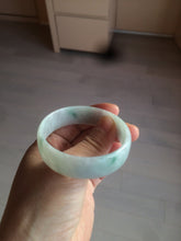 Load image into Gallery viewer, 52.2mm certified 100% natural Type A sunny green/white/purple jadeite jade bangle BK7-2419