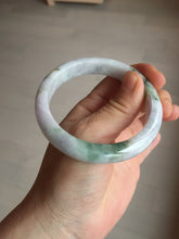 Load image into Gallery viewer, 56.6mm certificated Type A 100% Natural green purple white Jadeite Jade bangle BL66-6241