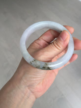 Load image into Gallery viewer, 57.6mm Certified Type A 100% Natural icy watery white purple black brown Jadeite Jade bangle BM21-7700