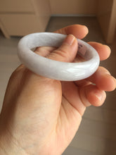 Load image into Gallery viewer, 51.5mm certified 100% Natural type A light purple white Jadeite Jade bangle PA245-4673
