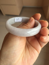 Load image into Gallery viewer, 51.5mm certified 100% Natural type A light purple white Jadeite Jade bangle PA245-4673