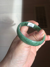 Load image into Gallery viewer, 52.8mm certified 100% natural Type A forest green dark green jadeite jade bangle BP15-8593