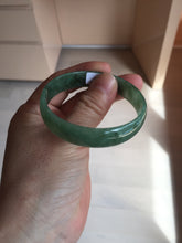 Load image into Gallery viewer, 52.8mm certified 100% natural Type A forest green dark green jadeite jade bangle BP15-8593