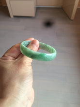 Load image into Gallery viewer, 51.7mm certified 100% natural Type A sunny green/gray jadeite jade bangle BK6-3358