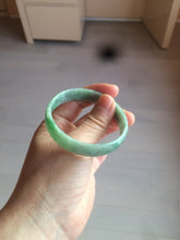 Load image into Gallery viewer, 51.7mm certified 100% natural Type A sunny green/gray jadeite jade bangle BK6-3358