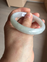 Load image into Gallery viewer, 54.5mm Certified Type A 100% Natural sunny green/dark green Jadeite Jade bangle AM96-2727
