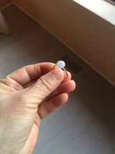 Load image into Gallery viewer, 100% Natural light purple white cabochon jadeite ring (adjustable size) PH39