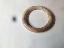 Load image into Gallery viewer, 53.8mm 100% natural beige yellow pink purple round cut a taste of the tropical Coral Jade (珊瑚玉) bangle SY22