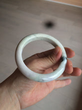 Load image into Gallery viewer, 58mm Certified Type A 100% Natural light green/purple/beige/white Jadeite Jade bangle AS74-0541