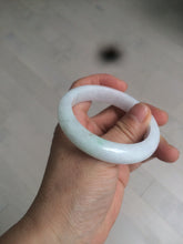 Load image into Gallery viewer, 53mm 100% natural Type A white/sunny green/red Jadeite jade bangle AE64-8013