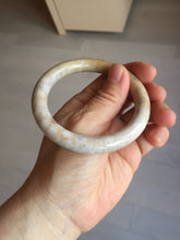 Load image into Gallery viewer, 55.6mm 100% natural beige yellow pink round cut Coral Jade (珊瑚玉) bangle XY116