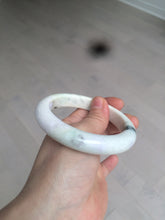 Load image into Gallery viewer, 58mm Certified Type A 100% Natural light green/purple/beige/white Jadeite Jade bangle AS74-0541